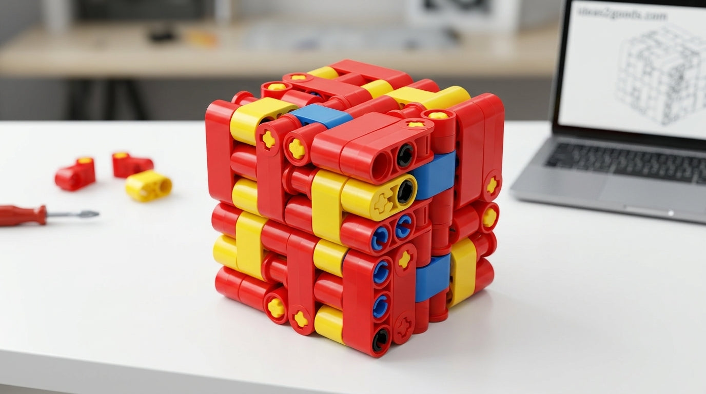 Large DIY Building Block Infinity Cube (XL Size) - Fidget Desk Toy